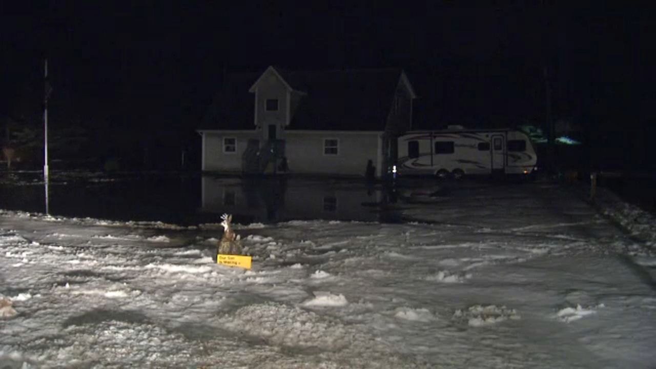 Icy, Rainy Weather Caused Flooding Around Schaghticoke Home