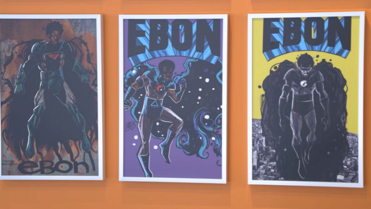 Exhibit showcases Ebon, one of the first Black superheroes