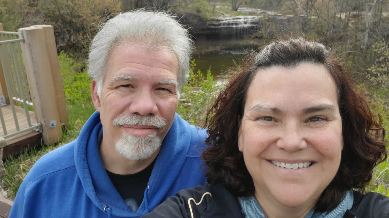 Author James Lawrence and his wife Denise. 