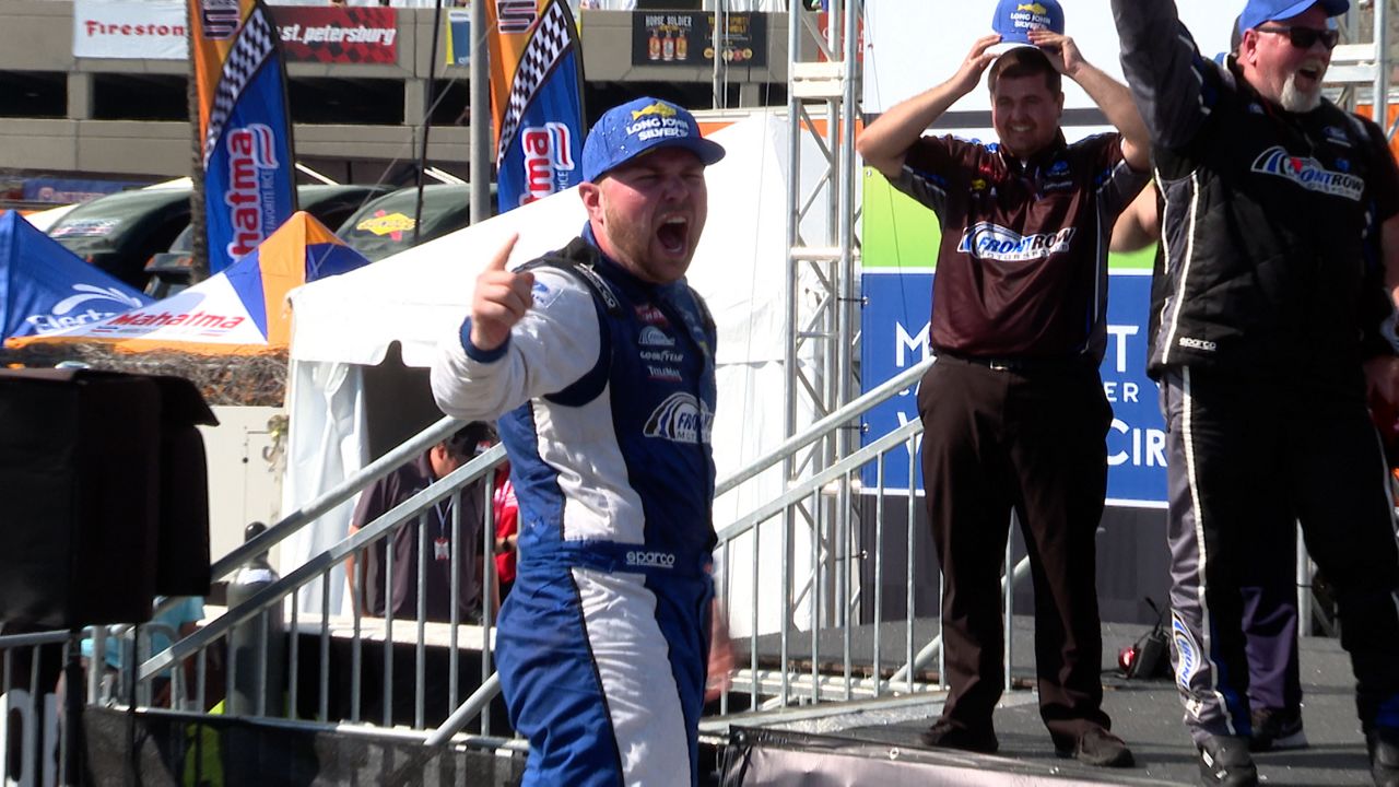 Layne Riggs wins first-ever NASCAR Truck Series race in St. Petersburg