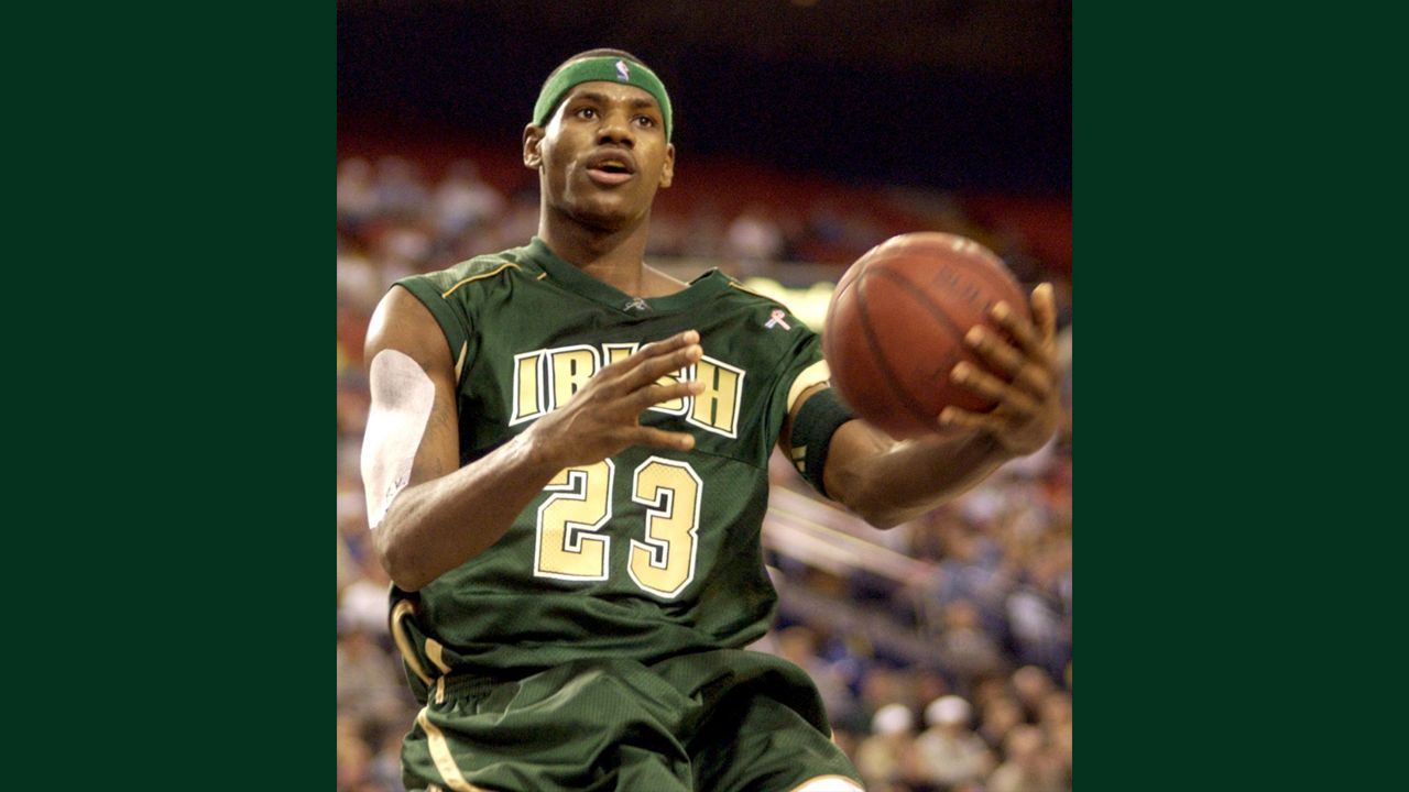 lebron james high school senior