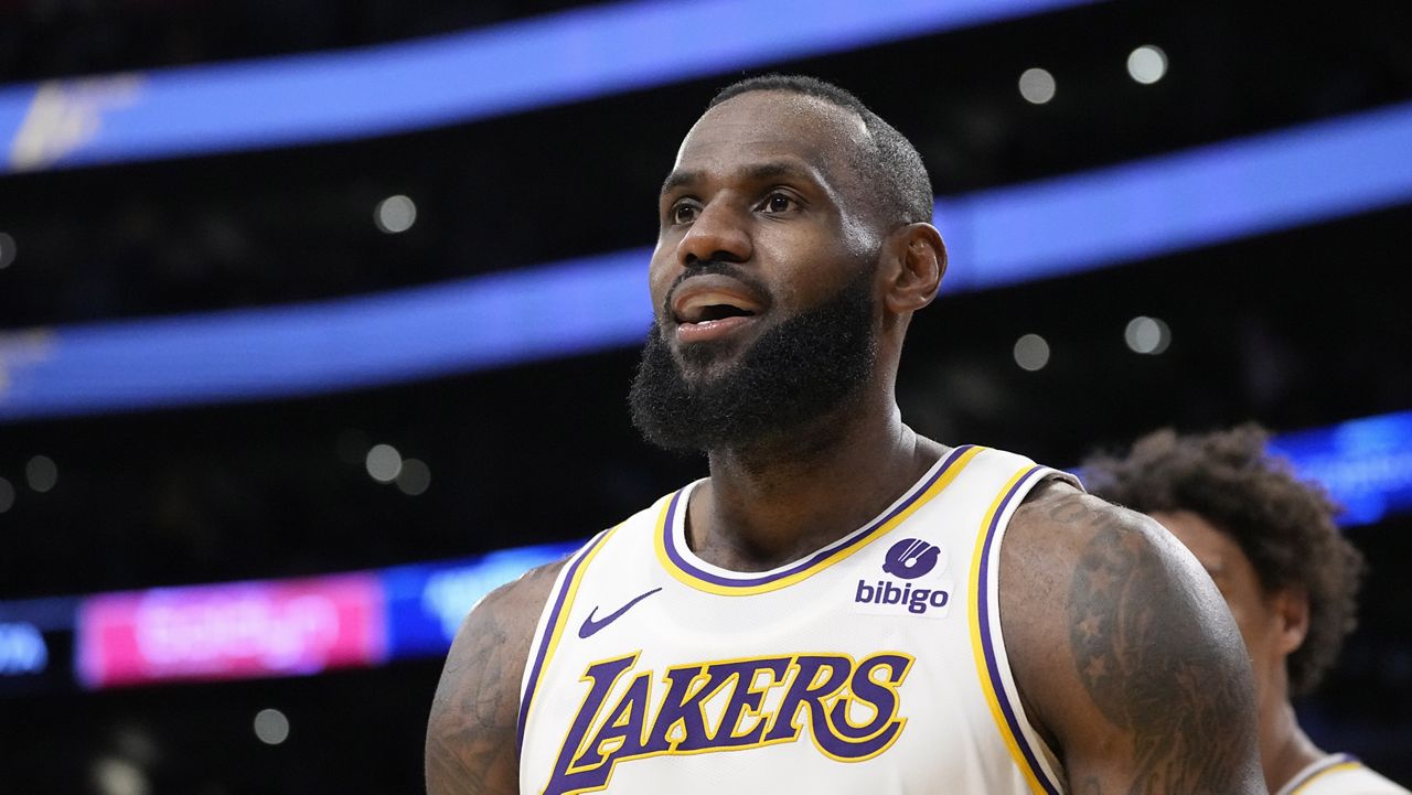 LeBron James is excused from Lakers practice