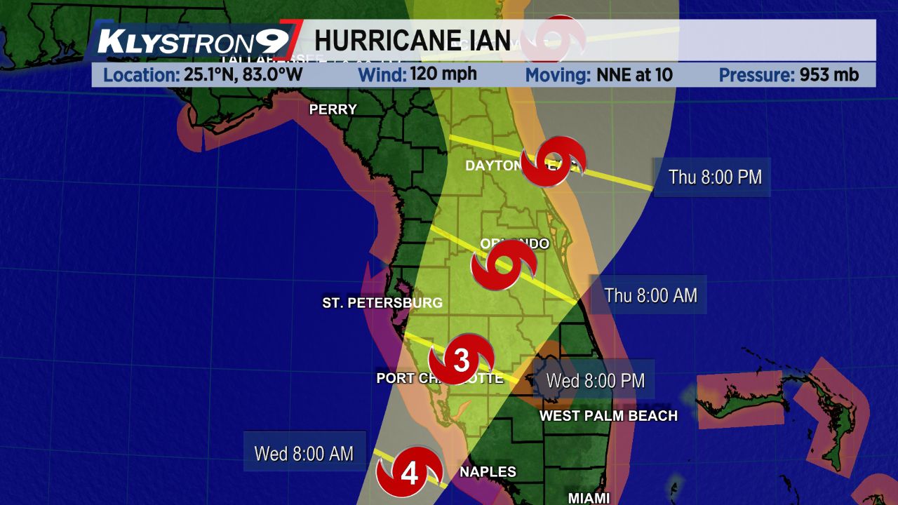 1AM Update on Hurricane Ian