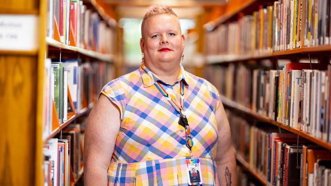 June Meissner poses for a photo at the Boise Public Library in Boise, Idaho on Thursday, June 6, 2024.