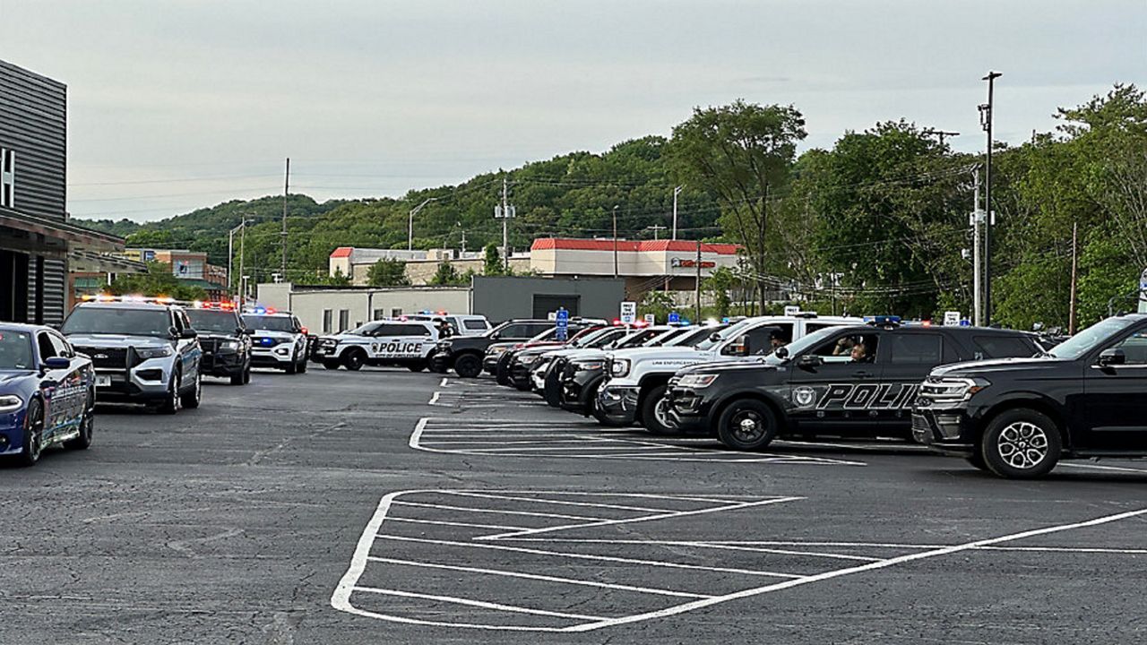 Police cruiser caravan kicks off Light Ohio Blue campaign