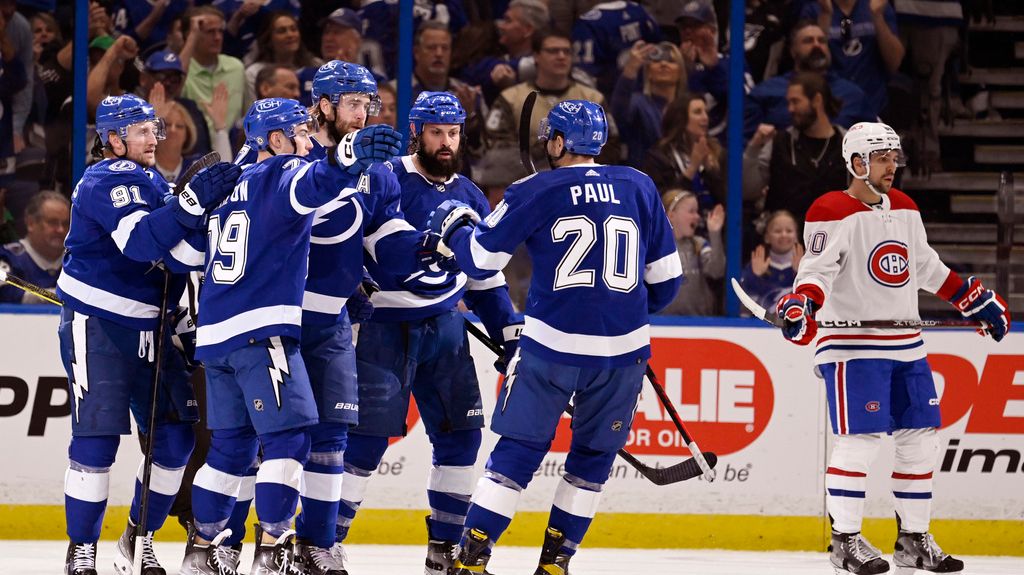 Tampa Bay Lightning vs Nashville Predators 2023-24 Opening Night Puck