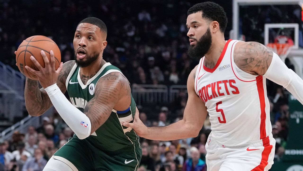 Bucks win 101-100 to snap Rockets' 5-game win streak