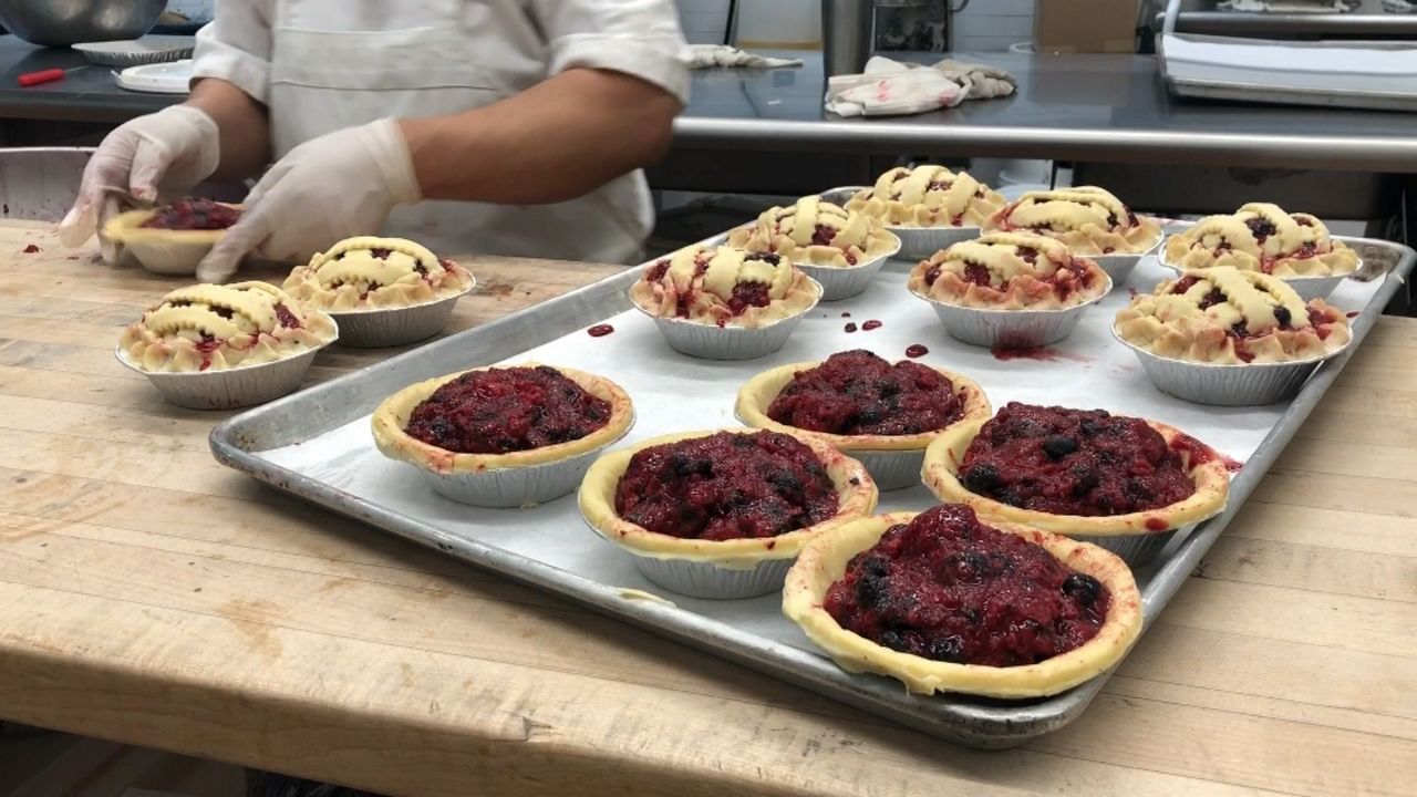 Arnold Wilkerson, a former actor and the owner of the Little Pie Company in Manhattan, first started baking out of his apartment decades ago. (NY1 Photo)
