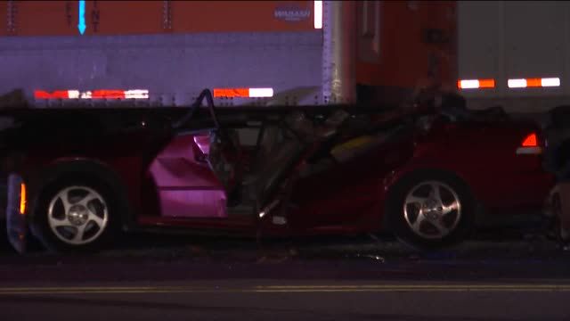 Driver in Critical Condition After Crashing into Tractor Trailer