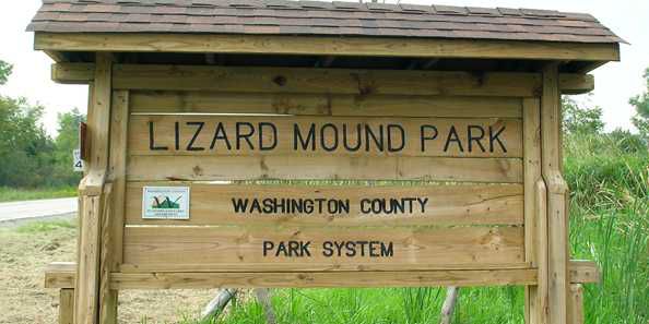 The 22-acre Lizard Mound Park in Washington County was first designated as a state park in 1950