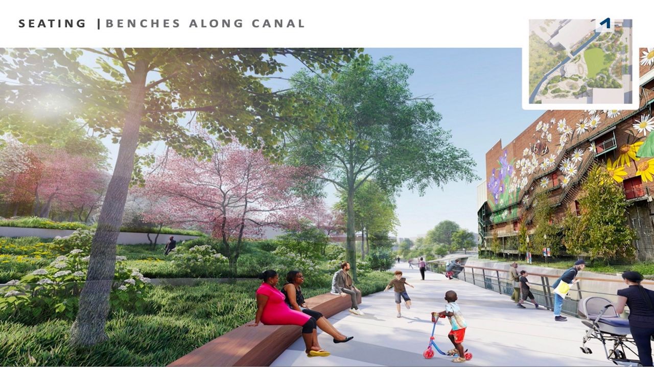 The Lock 3 Vision Plan is a project to make Akron’s central park a more engaging space. (Courtesy OLIN)