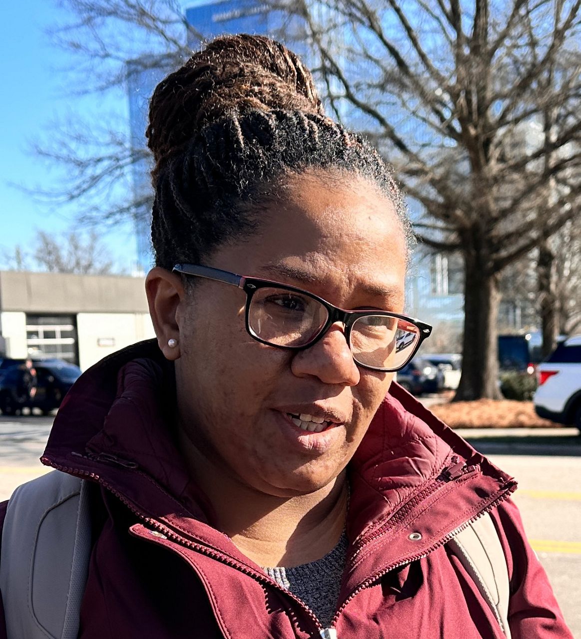 Lori Jones, a former Coquette employee, said she was working nearby when she learned of the shooting about 11 a.m. Friday. (Spectrum News 1/Patrick Thomas)