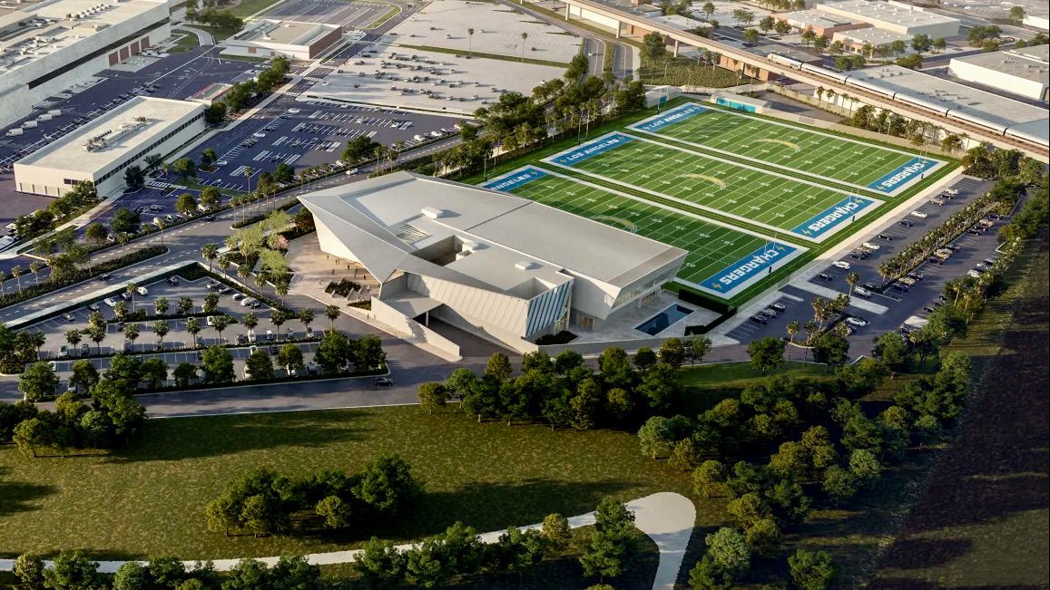 Rendering of the Los Angeles Chargers new headquarters in El Segundo (Courtesy Los Angeles Chargers)