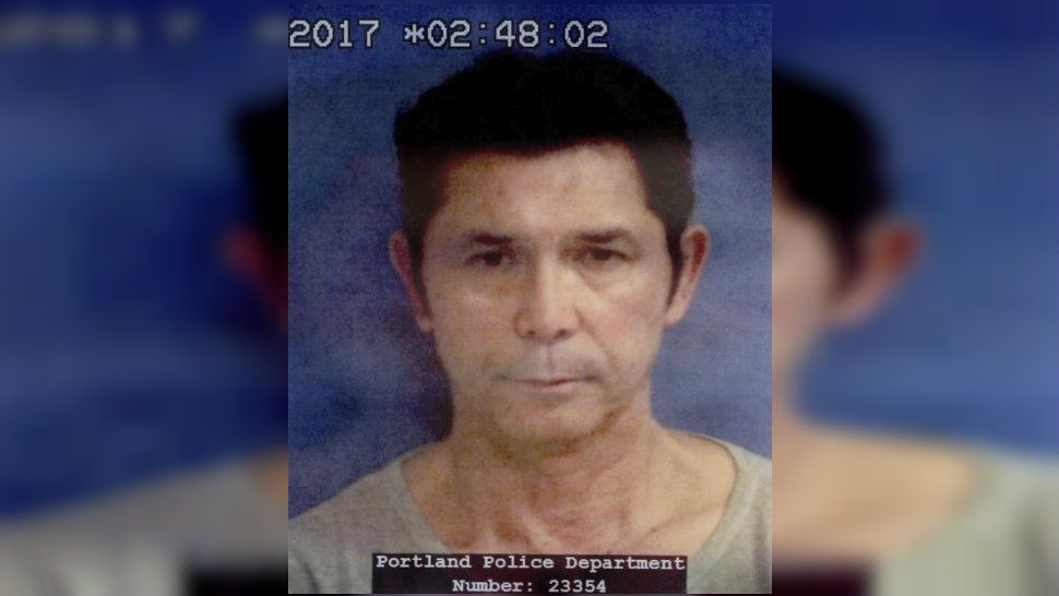 This undated photo provided by the Portland Police Department shows Lou Diamond Phillips. The actor has been charged with DWI in Texas just hours before a scheduled appearance in Corpus Christi. Police in nearby Portland arrested Phillips early Friday, Nov. 3, 2017. Jail records show bond wasn't immediately set for Phillips, who starred in "La Bamba." (Portland Police Department via AP)