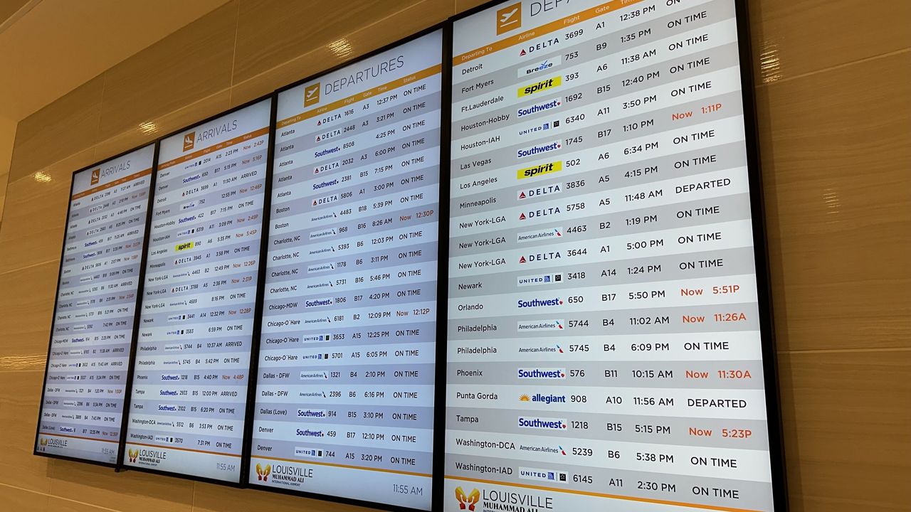 Louisville airport impacting by global Microsoft outage