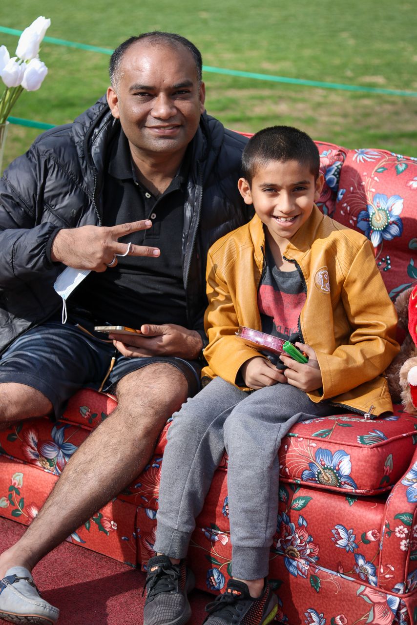 Pictured are Celina residents and father and son Zafar and Zeb Bhutto. (Stacy Rickard/Spectrum News 1)