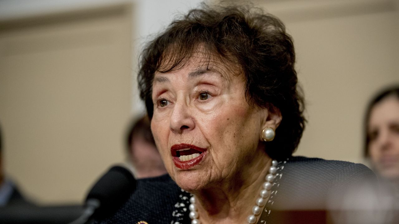 In this March 10, 2020, file photo, full committee Chairwoman Nita Lowey, D-N.Y., speaks during a House Appropriations subcommittee hearing on the Centers for Disease Control and Prevention budget on Capitol Hill in Washington. (AP Photo/Andrew Harnik, File)