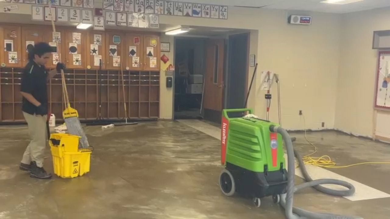 Crews continue to work on getting Lowville Academy ready for the start of the upcoming school year. (Spectrum News 1)