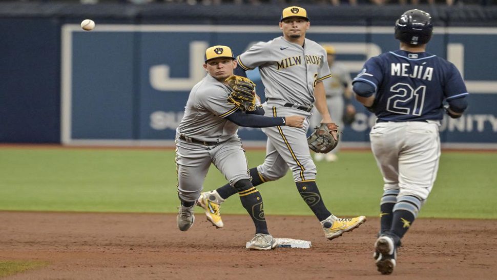 The Tampa Bay Rays went 1-for-12 with runners in scoring position on Wednesday against Milwaukee.