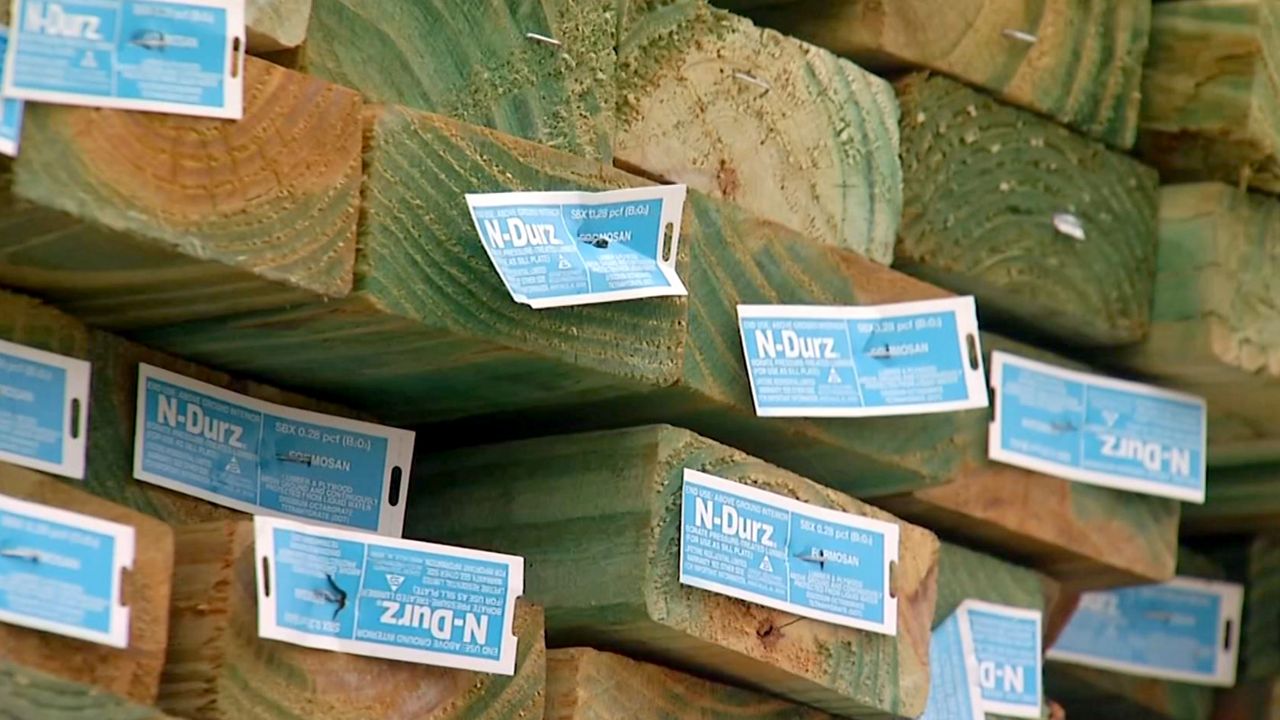 Wholesale prices falling, but lumber costs remain high