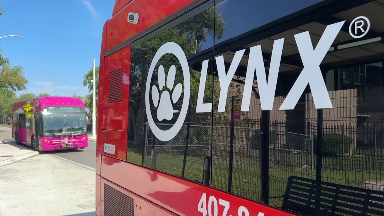 LYNX buses in Orlando soon will head to a central station in downtown Orlando that will be able to withstand more extreme weather thanks to a grant from the U.S. Transportation Department. (Spectrum News/Christopher Hare)