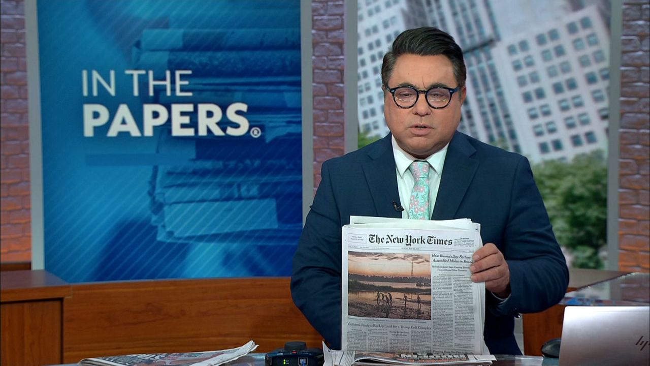 Rocco Vertuccio takes a look at what's in the papers on this Sunday, May 25, 2025. (Spectrum News NY1 photo)