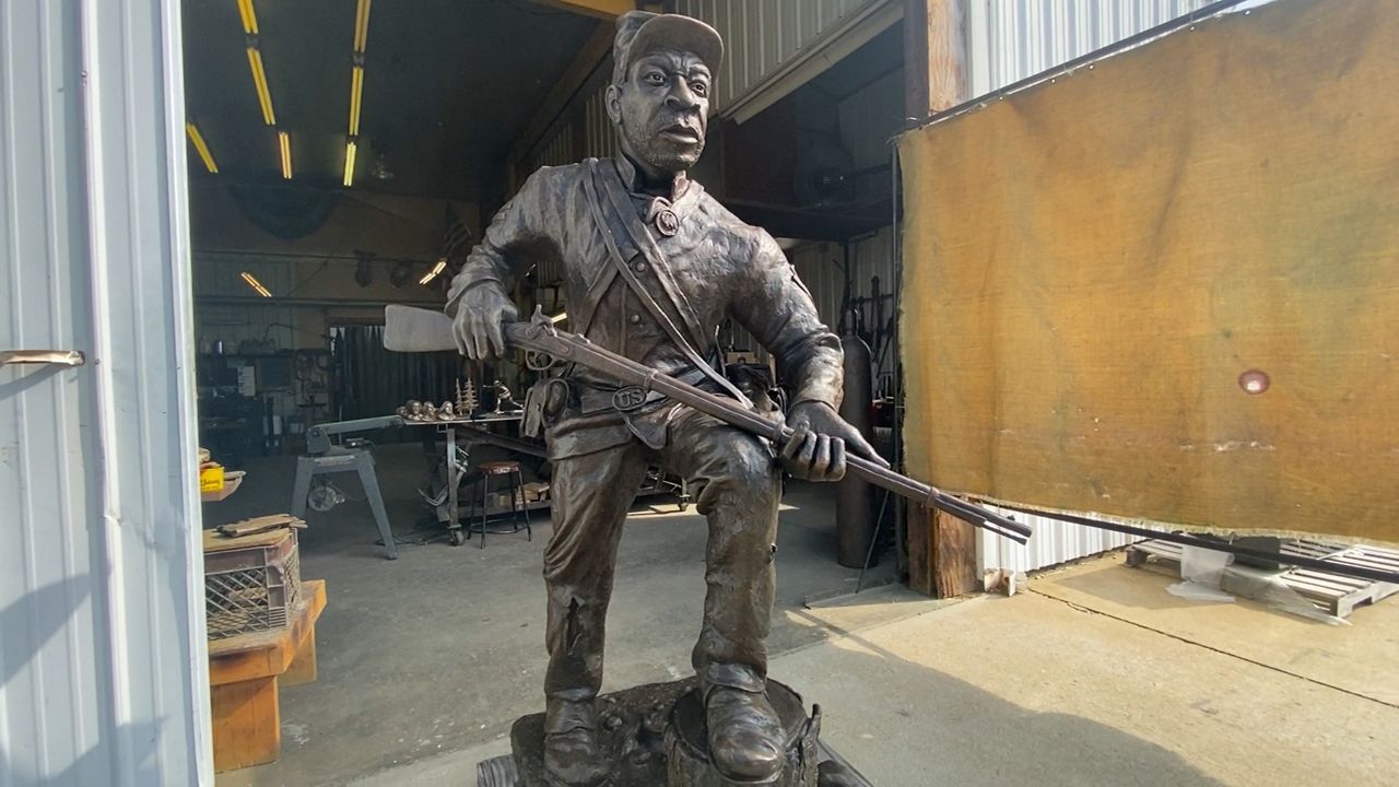 400-pound Bronze Sculpture Honors Black Civil War Soldiers