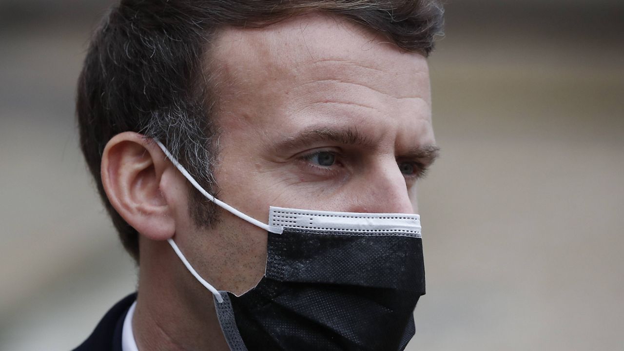 French President Emmanuel Macron (AP Photo/Francois Mori)