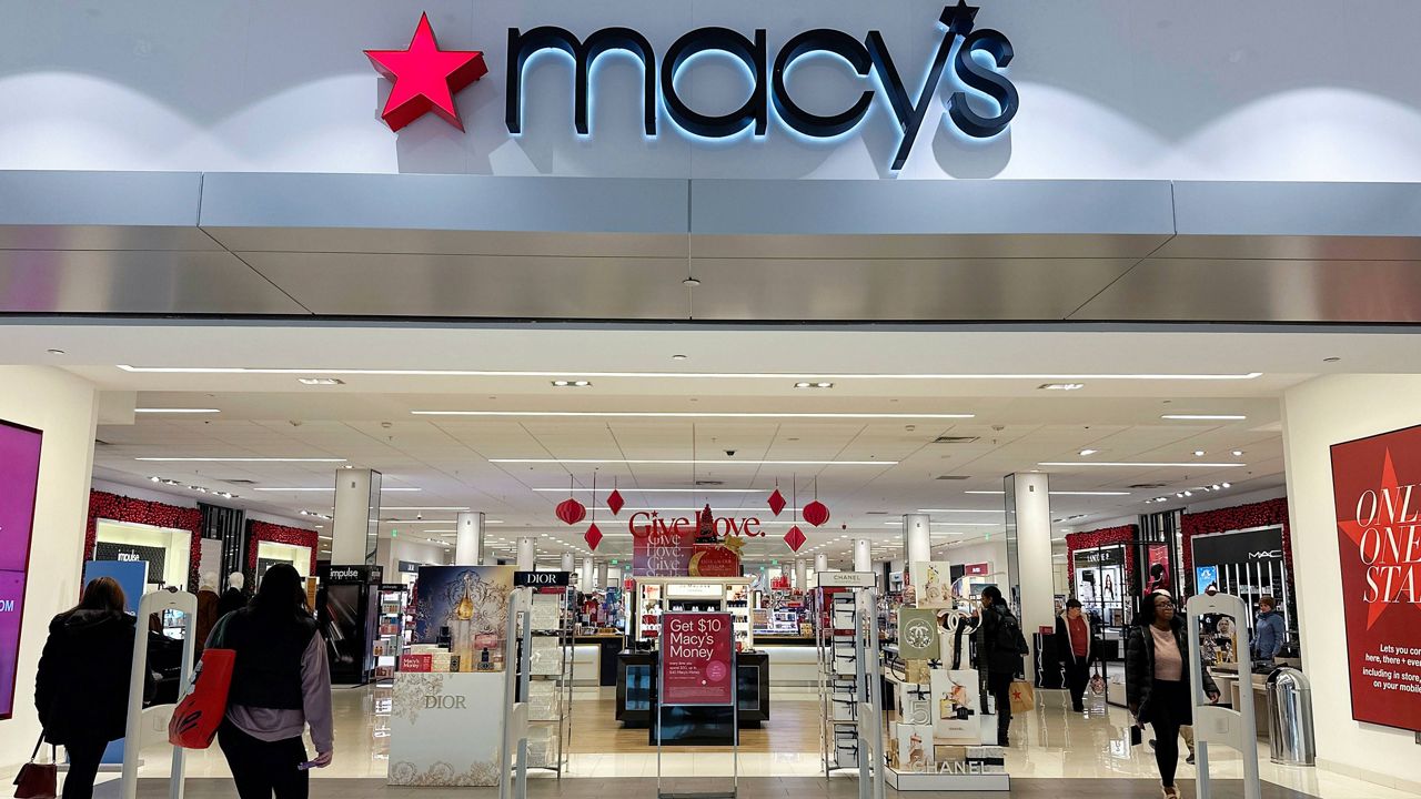 A Macy's department store is in Bay Shore, Long Island, New York, on Tuesday, Dec. 12, 2023. (AP Photo/Ted Shaffrey, File)