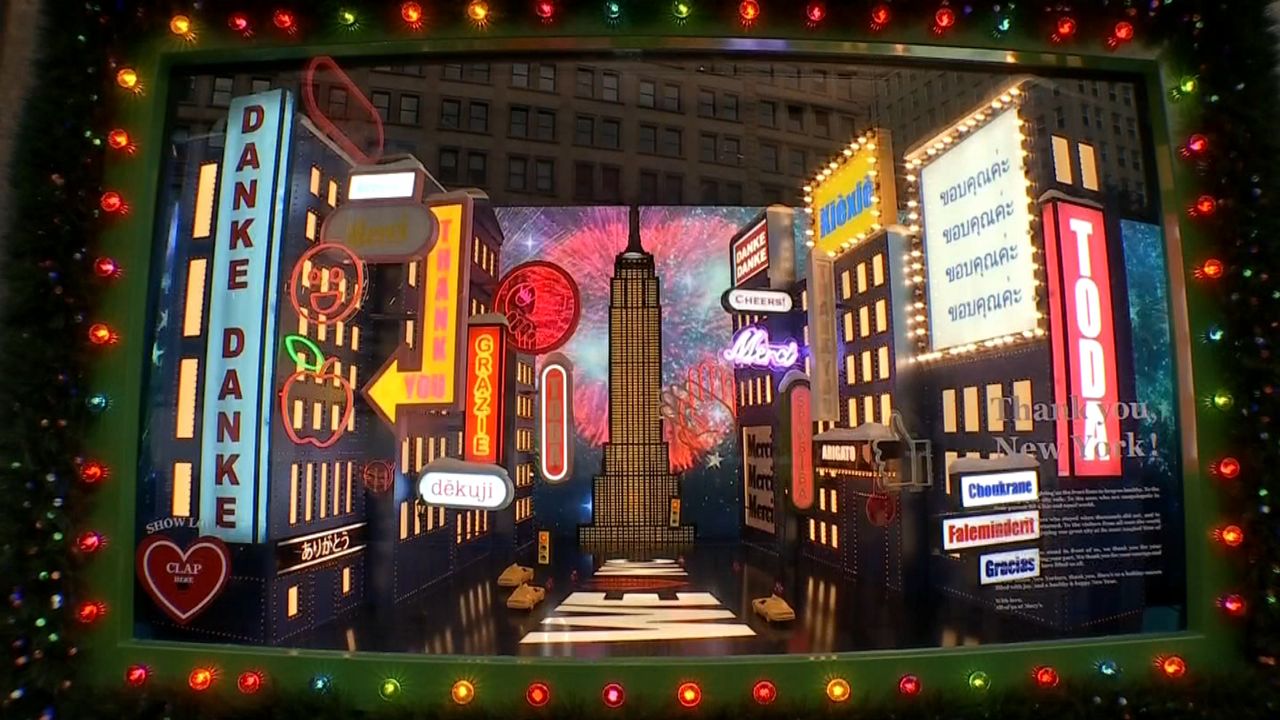 Macy’s Holiday Windows Dedicated to Frontline Workers
