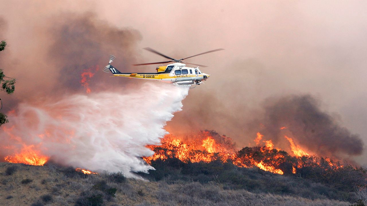 Wildfire near Malibu