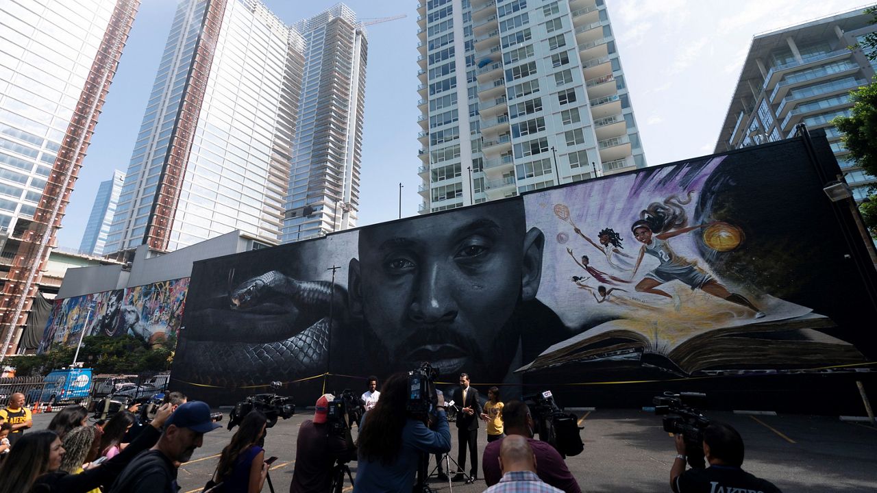 Kobe Bryant 3ftx5ft flag banner accomplishments Los Angeles black mamba new art 