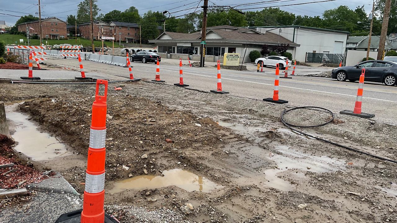 A series of construction projects along Manchester Road in Brentwood will improve sidewalks and replace the Black Creek Bridge. (Gregg Palermo/Spectrum News)