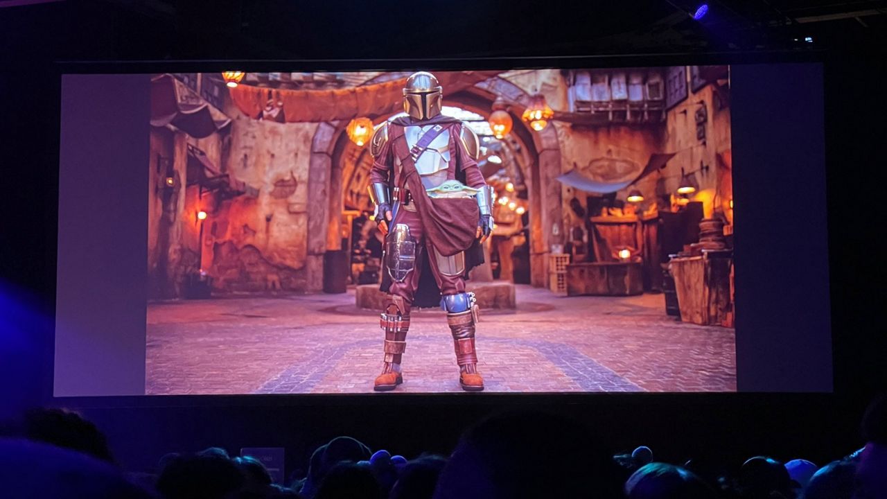 The Mandalorian will begin roaming Disneyland's Star Wars Galaxy's Edge starting mid-November. (Spectrum News/Erisa Nakano) 