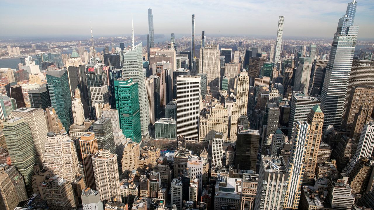 new york city skyline 2022 night