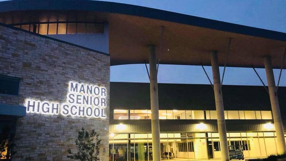 Front of Manor Senior High School (Manor Senior High School Facebook page)