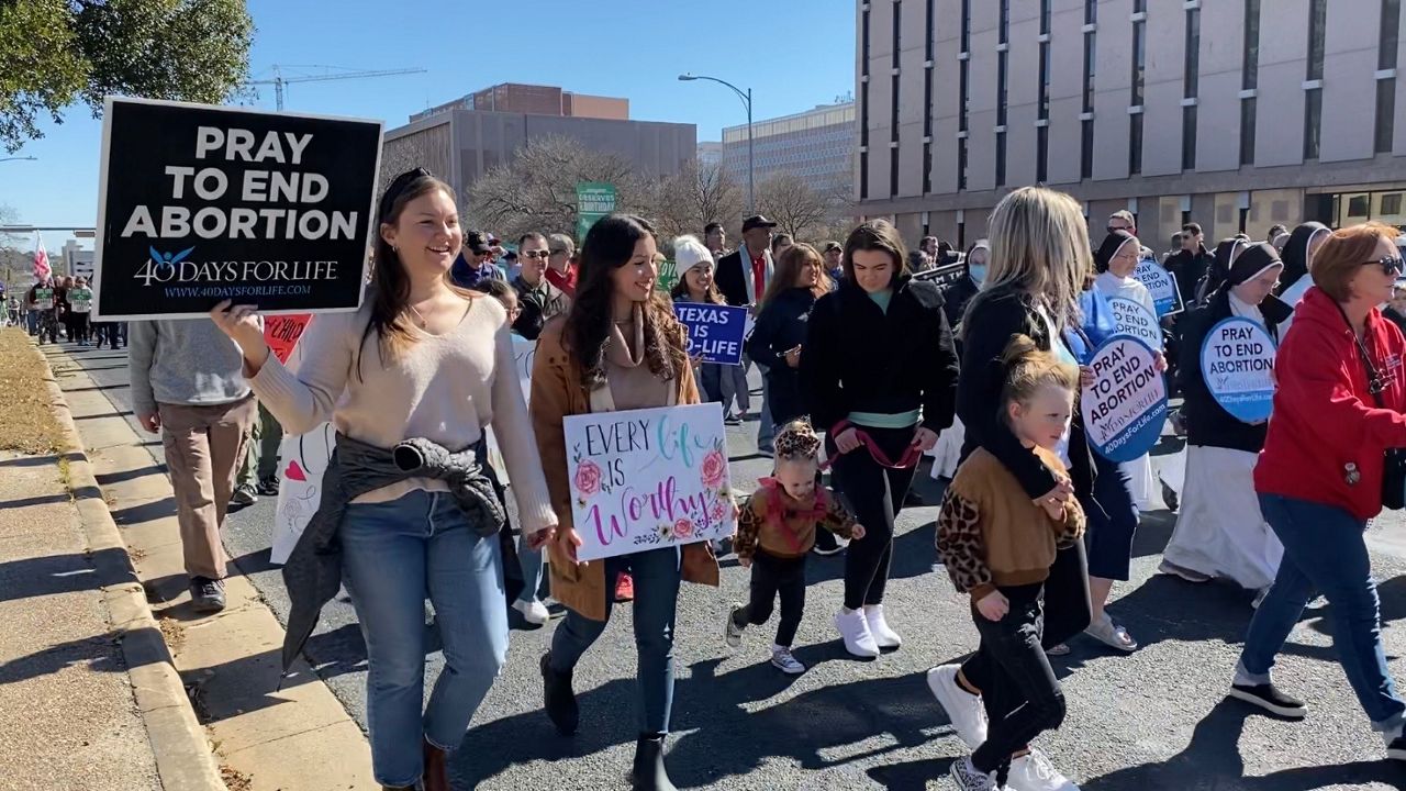 Texas rally for life in Austin marches to end roe v wade
