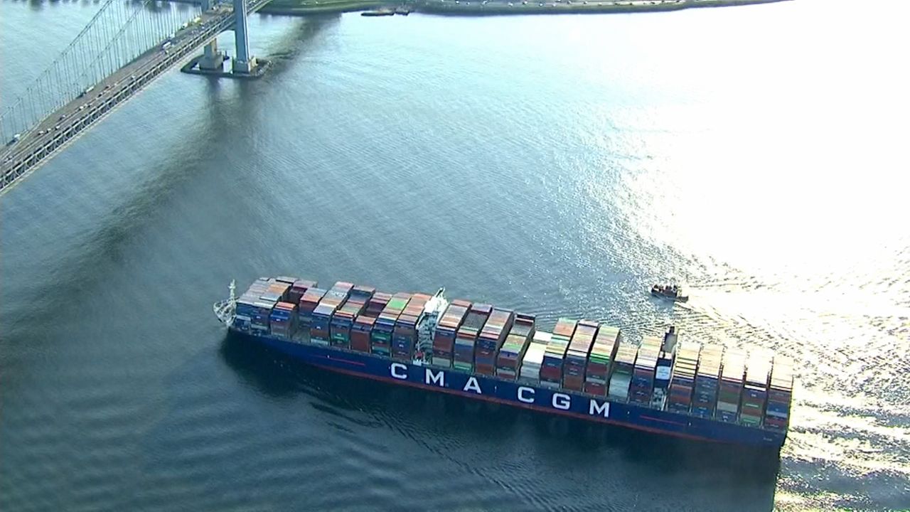 ‘Empire State’ size cargo ship arrives in NYC