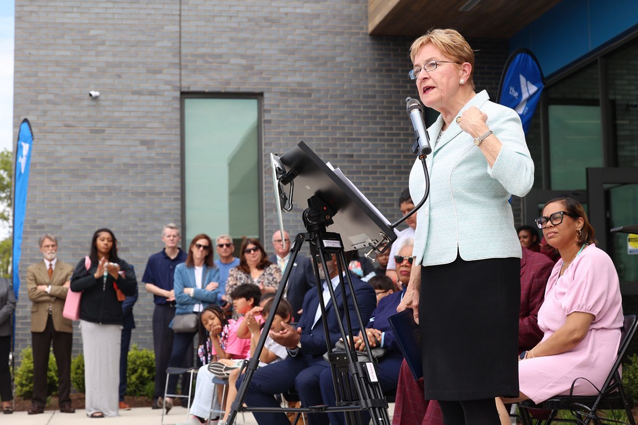 Congresswoman Marcy Kaptur, D-Ohio, speaks at the ribbon-cutting event. (City of Toledo)