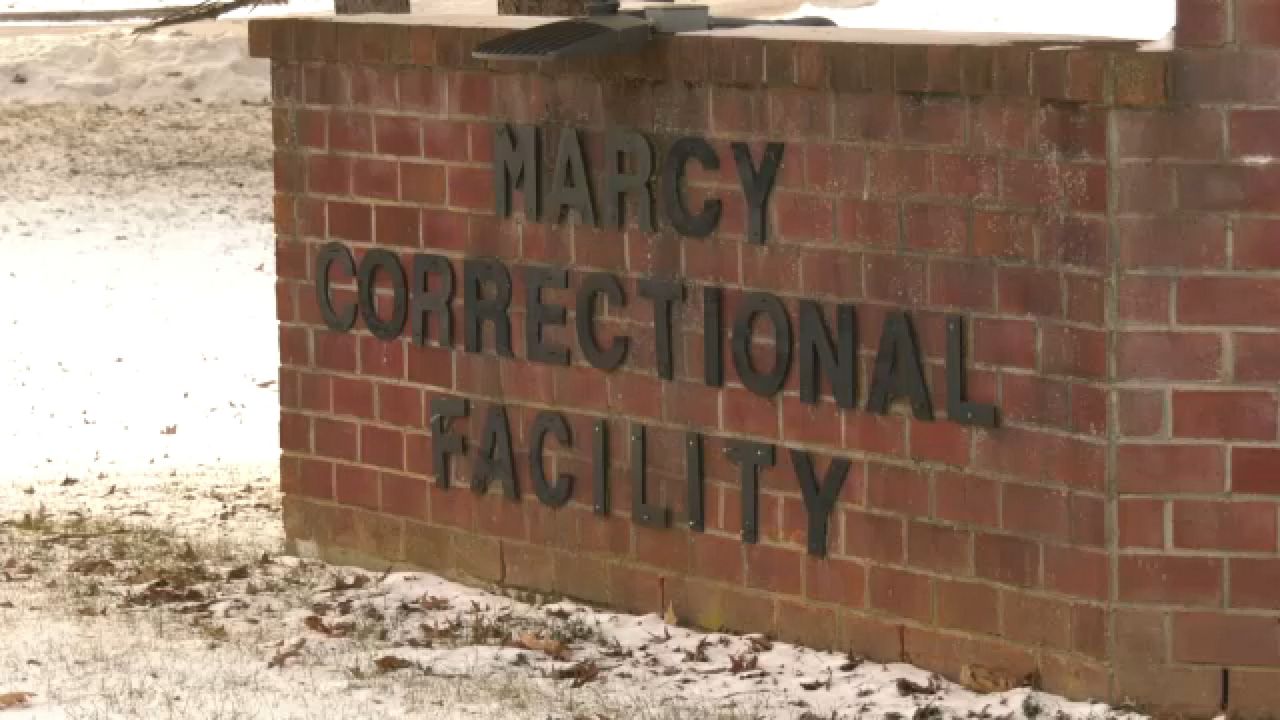 Marcy Correctional Facility sign