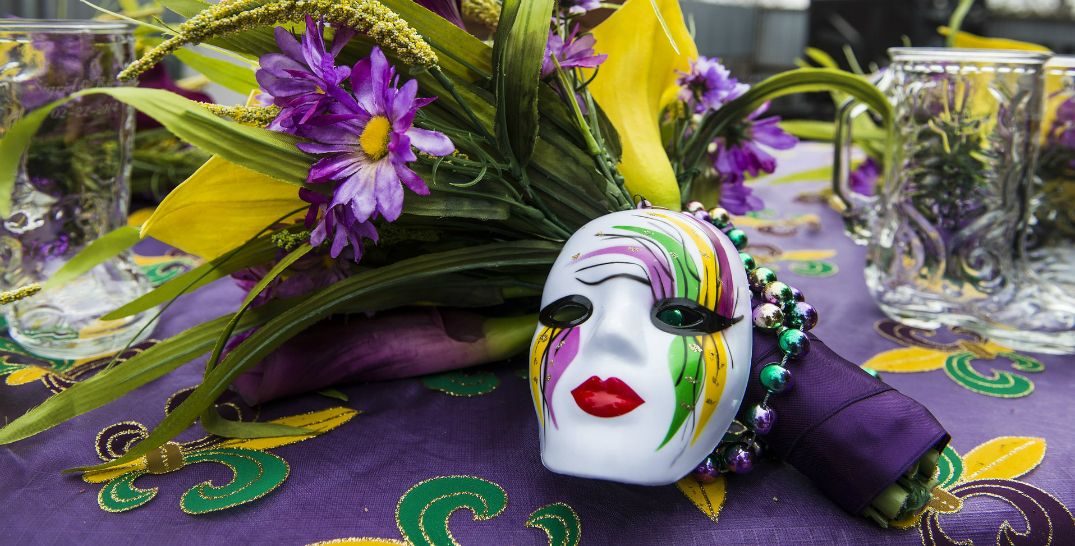 A decorative Mardi Gras mask is seen in this stock image. (Source: Pixabay.com)