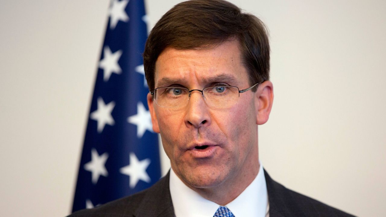 Former Defense Secretary Mark Esper (AP Photo, File)