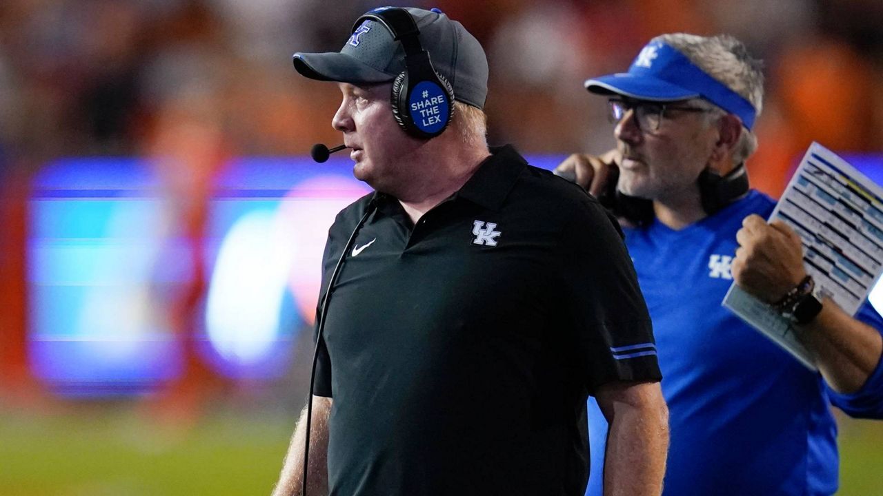 Kentucky coach Mark Stoops will make almost $9 million a year, plus incentives, making him the sixth highest paid coach in the college football. (AP Photo/John Raoux)