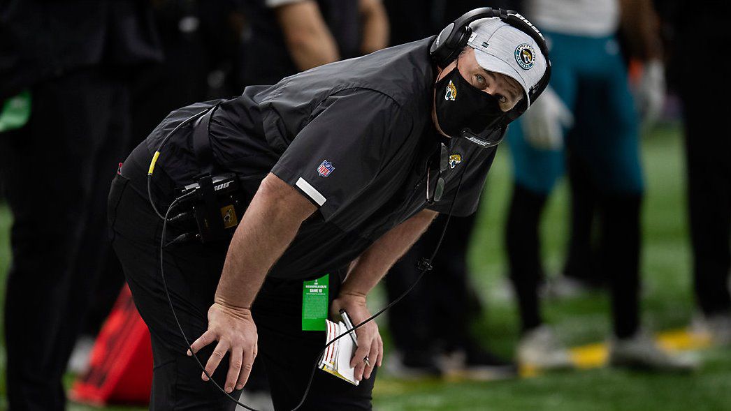 Former SU coach Doug Marrone was fired by the Jacksonville Jaguars Monday, hours after his team's 15th straight loss to end the NFL season. (AP Photo)