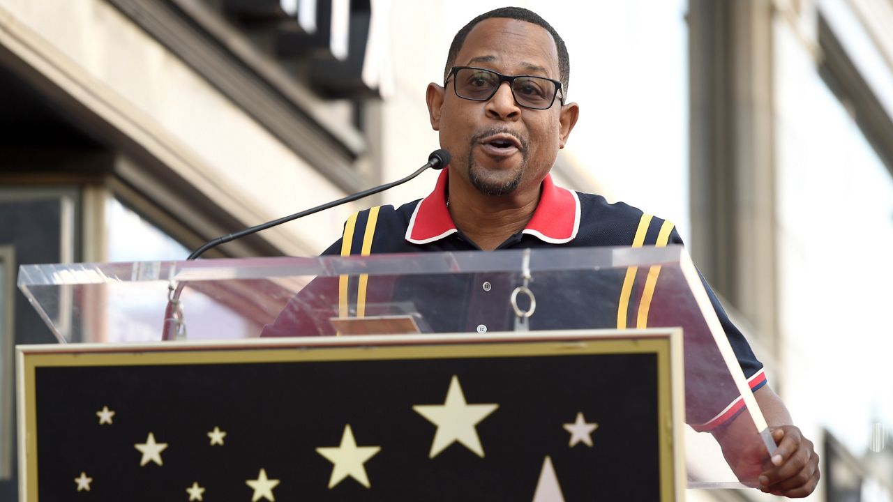 Actor/comedian Martin Lawrence speaks during a ceremony honoring Tracy Morgan with a star on the Hollywood Walk of Fame on April 10, 2018, in Los Angeles. (Photo by Chris Pizzello/Invision/AP)