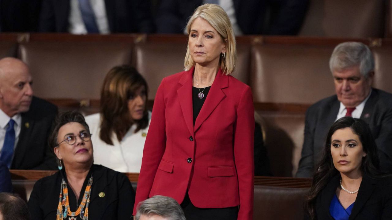 Rep. Mary Miller, R-Ill., votes for Rep. Jim Jordan, R-Ohio, during the third round of votes for House Speaker on the opening day of the 118th Congress at the U.S. Capitol, Tuesday, Jan. 3, 2023, in Washington.(AP Photo/Alex Brandon)