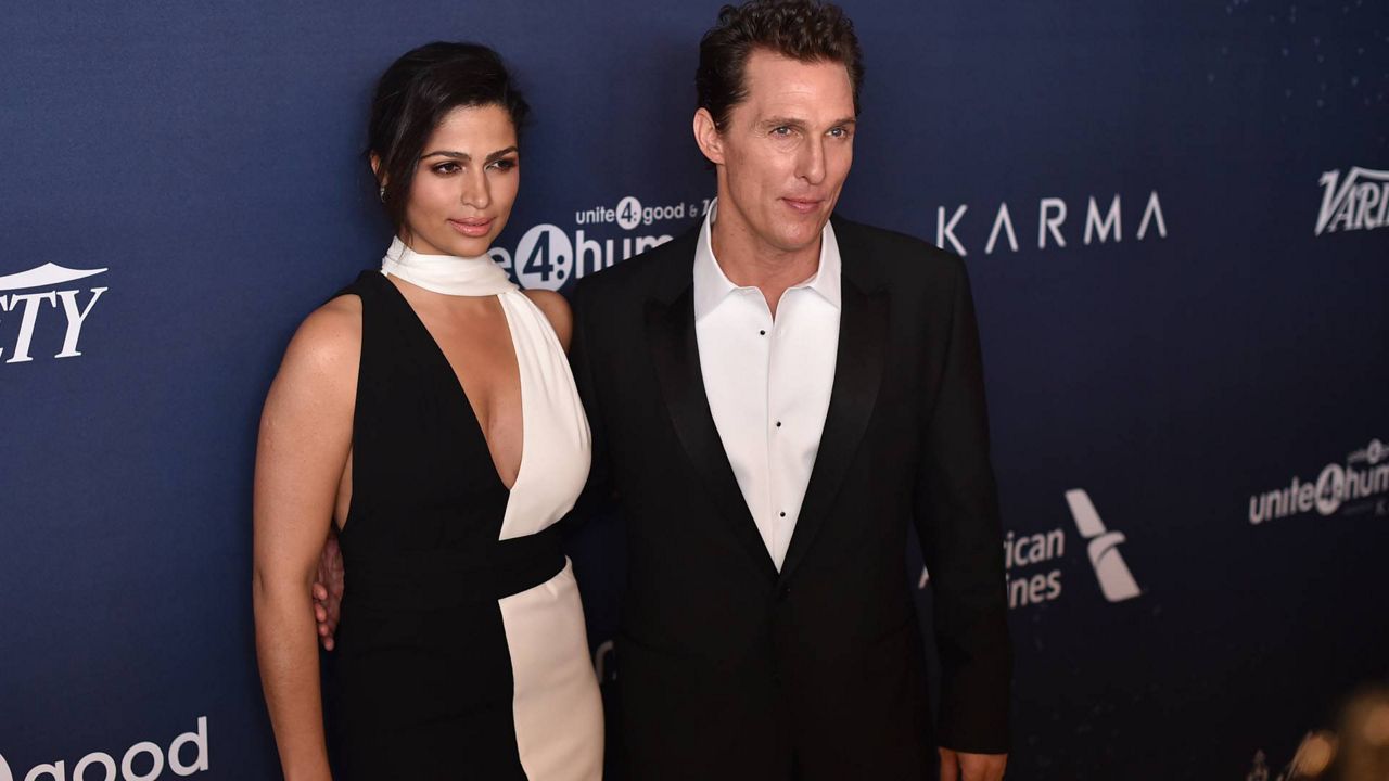 Matthew McConaughey and his wife. (AP Images)