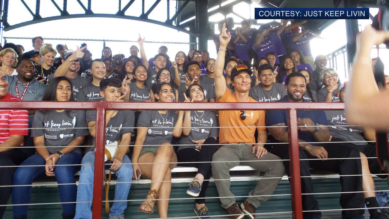 Matthew McConaughey Raises Money for Texans