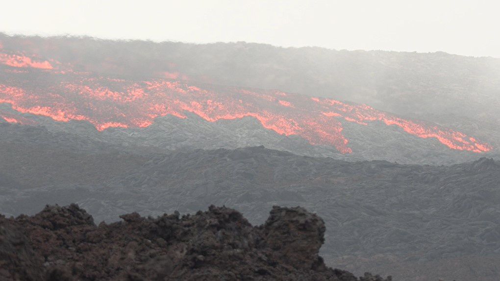 Mauna Loa eruption on Nov. 28, 2022 (Photo courtesy of DLNR)