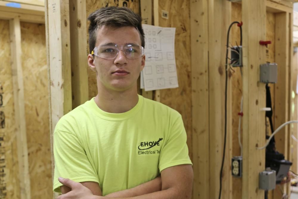 This October 2015 photo shows Maxton Soviak at the EHOVE Career Center in Milan, Ohio. Soviak, a U.S. Navy Fleet Marine Force hospital corpsman, was killed Thursday in Afghanistan. (Photo by Kendra Ward via AP)